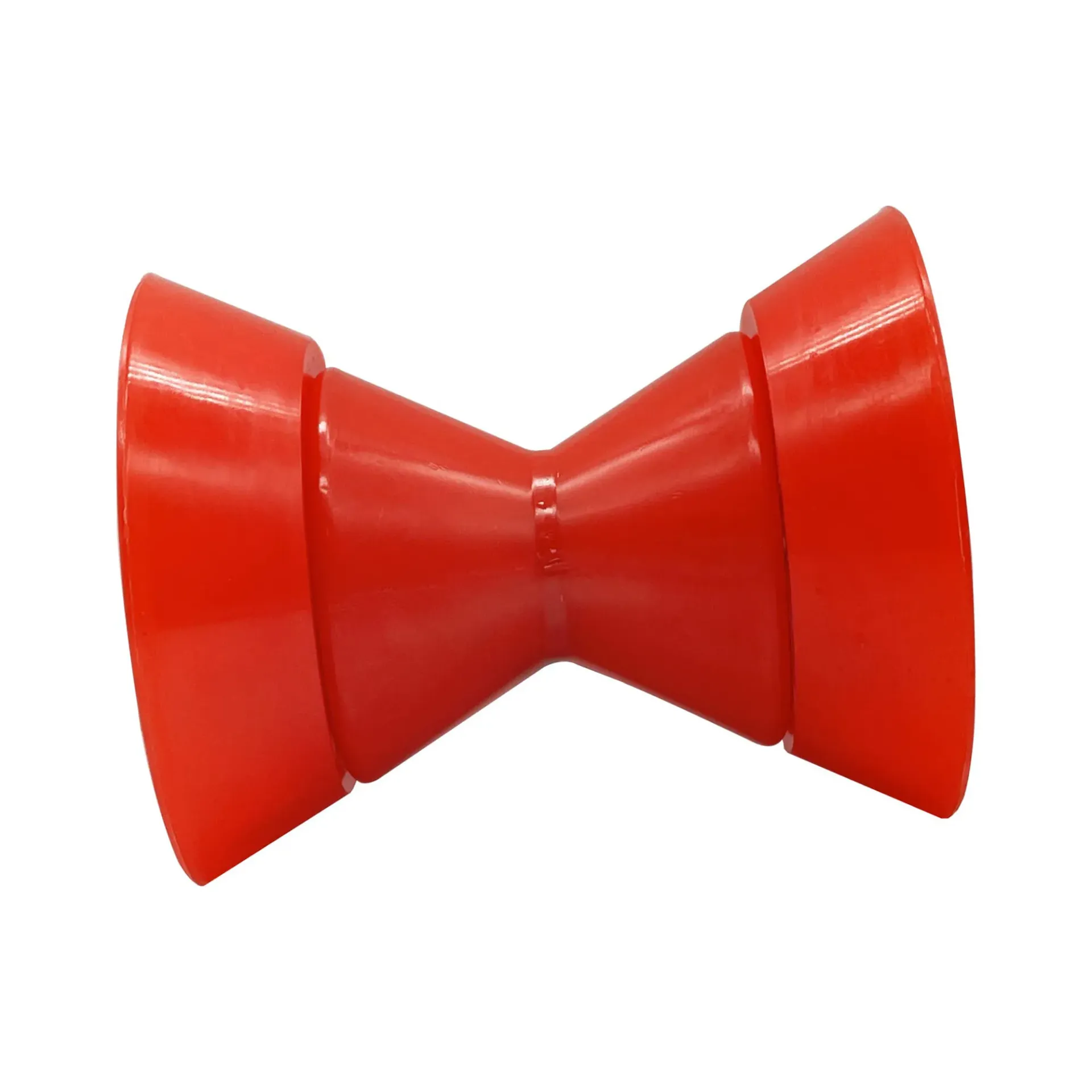 [61113R] Boat Bow Trailer Roller Assembley with End Bells with 1/2" Shaft, fits 3" 3.5" 4" Bracket (Red, 3“)