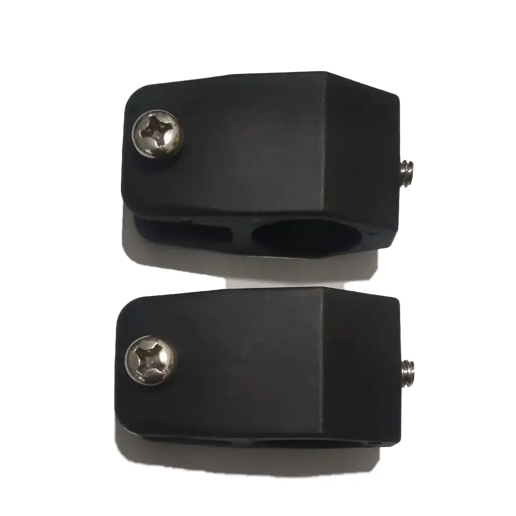 2Pcs Boat Black Nylon Bimini Top Hardware Jaw Slide 7/8" 22mm of Tubing