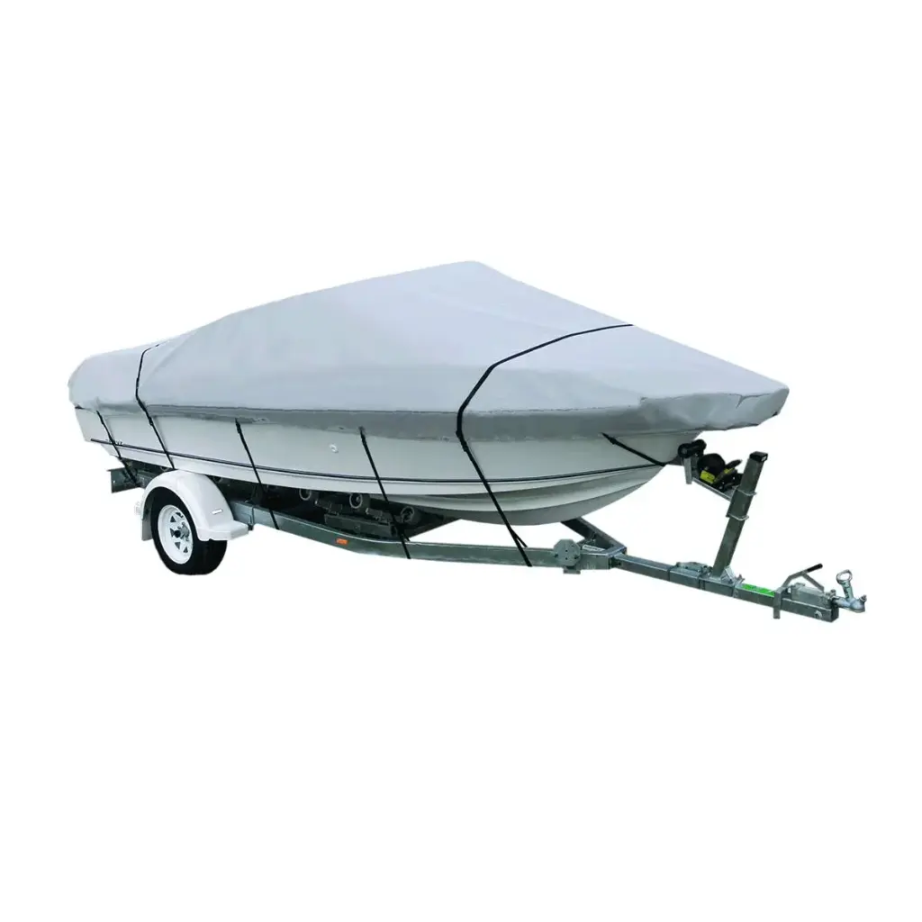 Waterproof Boat Cover - Fits Bass, V-Hull, Tri-Hull, Fish & Ski, Runabout Bowrider Boats