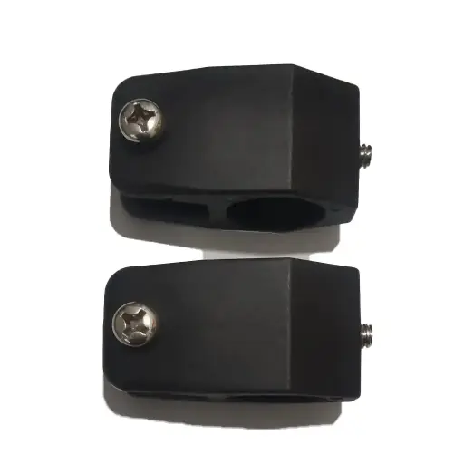 [TO-8QC3-651V] 2Pcs Boat Black Nylon Bimini Top Hardware Jaw Slide 7/8" 22mm of Tubing