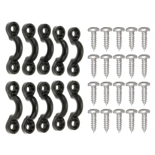 10 Pcs,USA Kayaks,Canoes or Boats Nylon Bungee Deck Loops Tie Down Pad Eye